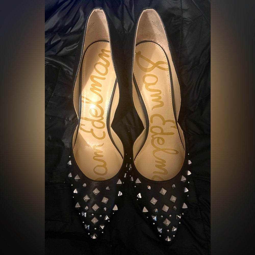 Sam Edelman t-strap spiked pumps